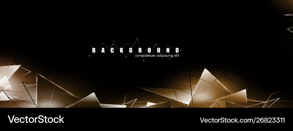 Abstract background with glowing triangles Abstract background with glowing triangles vector image