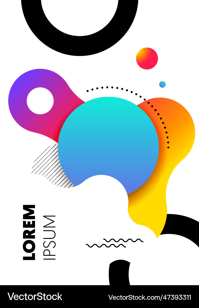 Abstract gradient geometric shape layout design Abstract gradient geometric shape layout design vector image