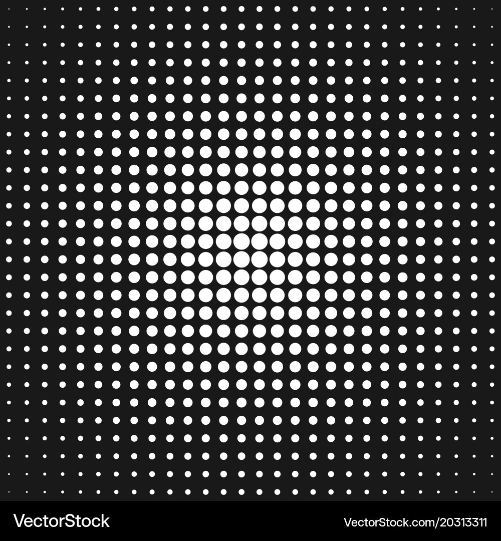 Abstract halftone dot pattern background from vector image