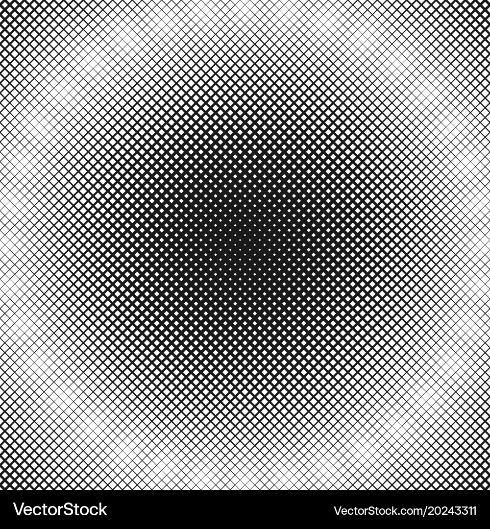 Abstract halftone square background pattern vector image
