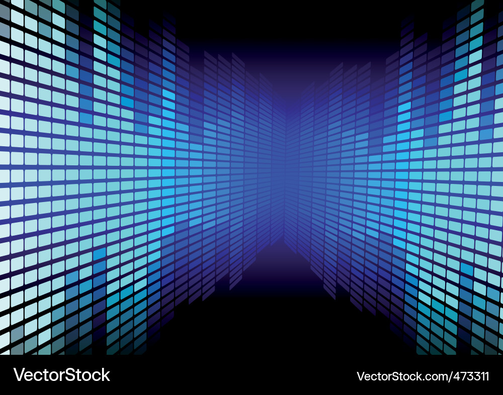 Audio Equalizer Display vector image