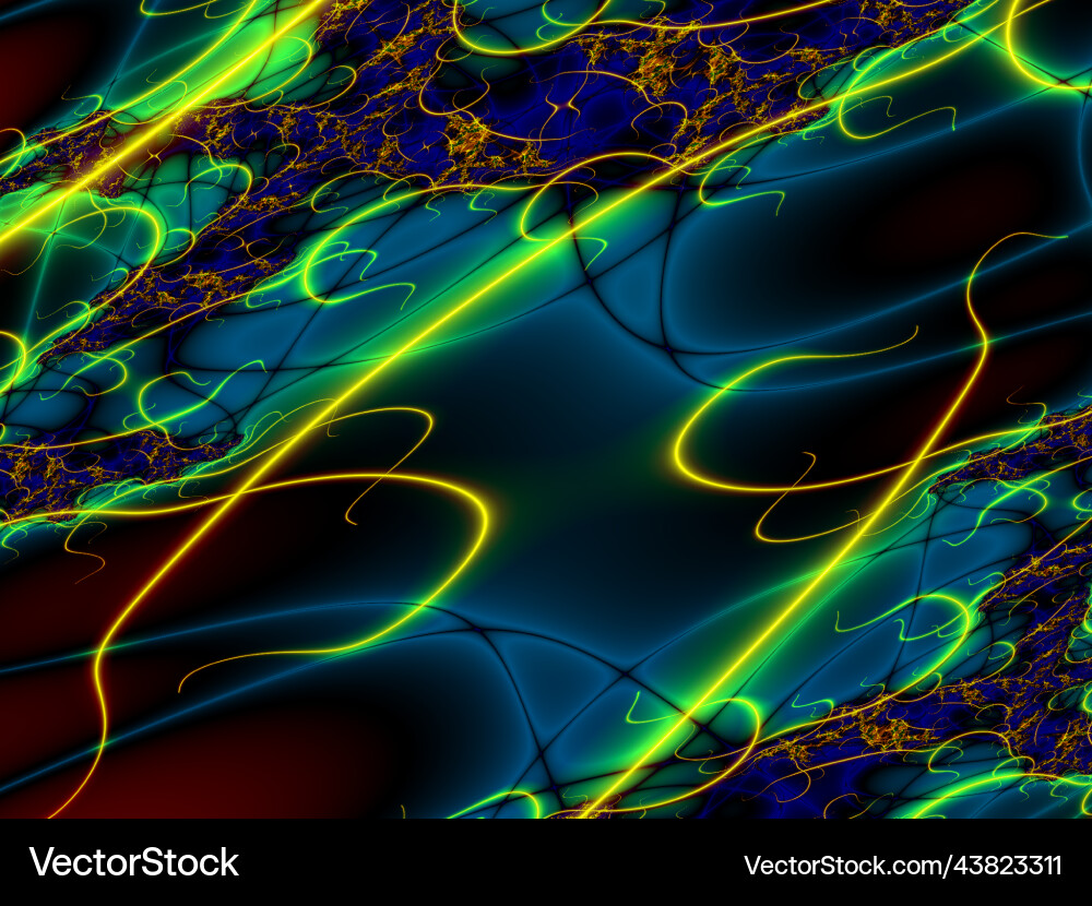 Bright abstract pattern of and luminous Vector Image