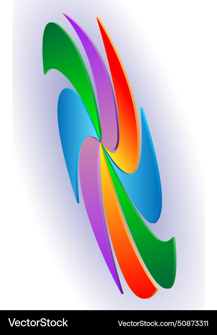Colored rotation disk Colored rotation disk vector image