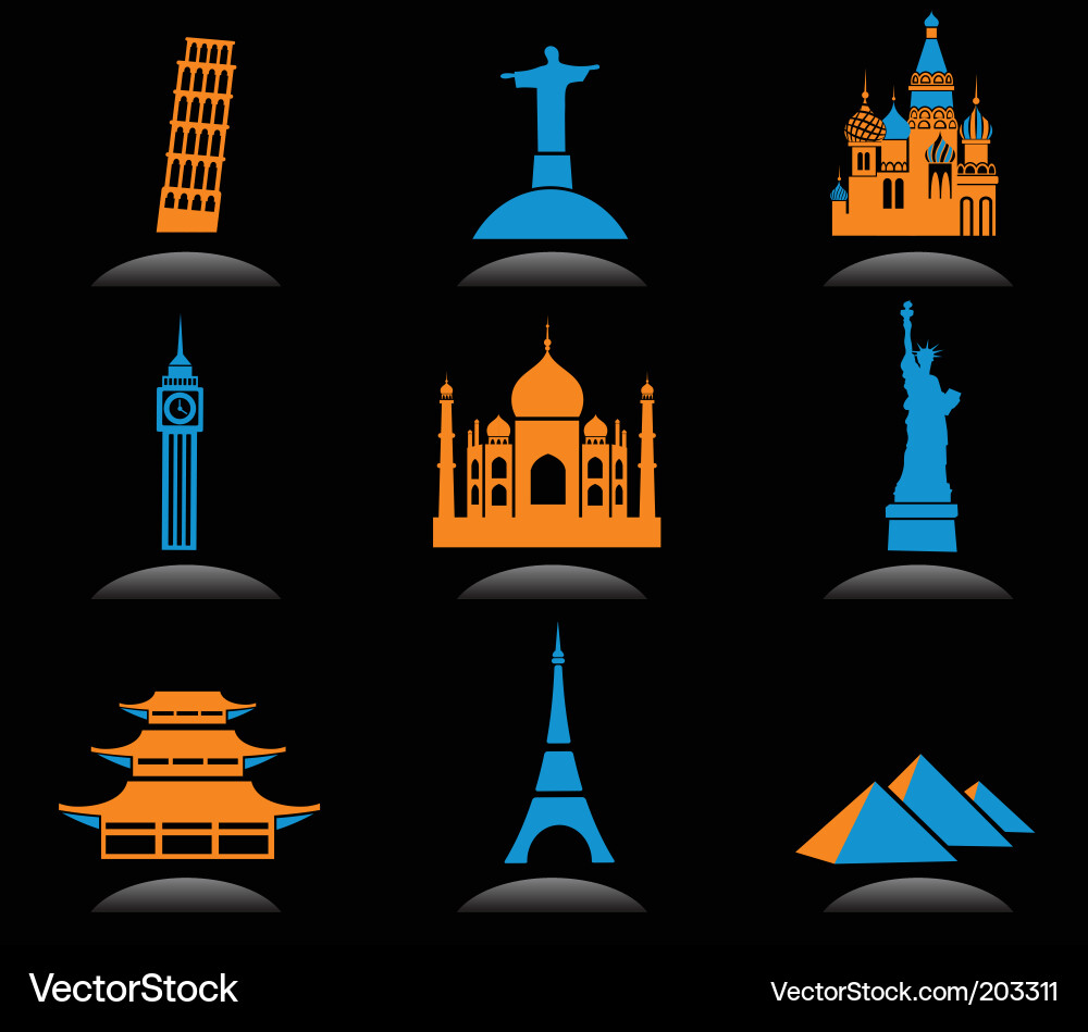 Global Cityscapes Vector Image