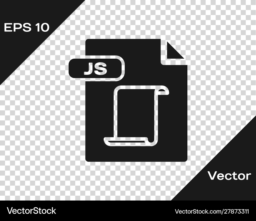 Grey js file document download button icon Grey js file document download button icon vector image