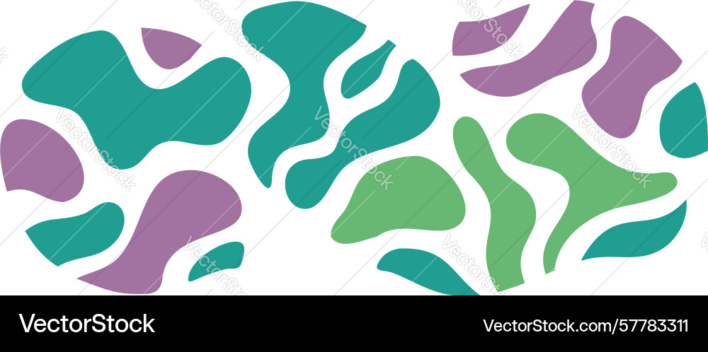Irregular abstract shapes pattern symbolizing Vector Image