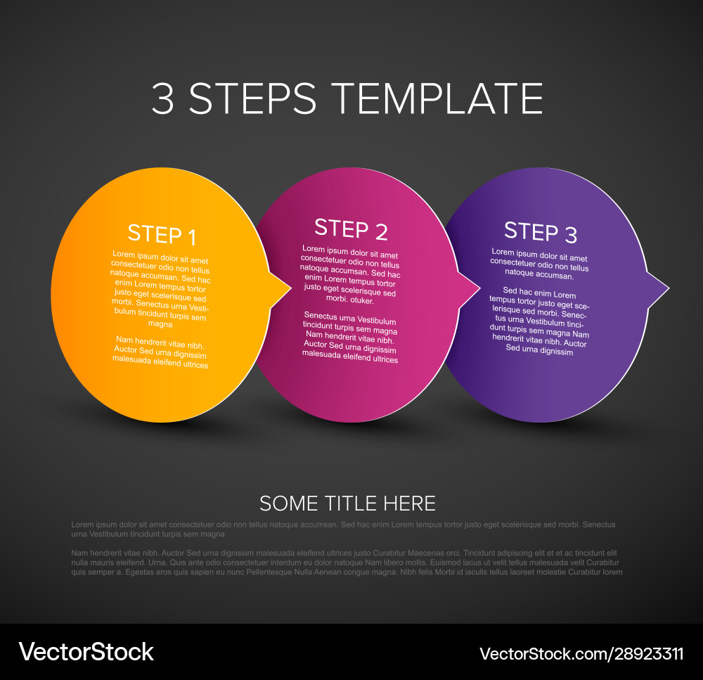 One two three - tags with step numbers One two three - tags with step numbers vector image