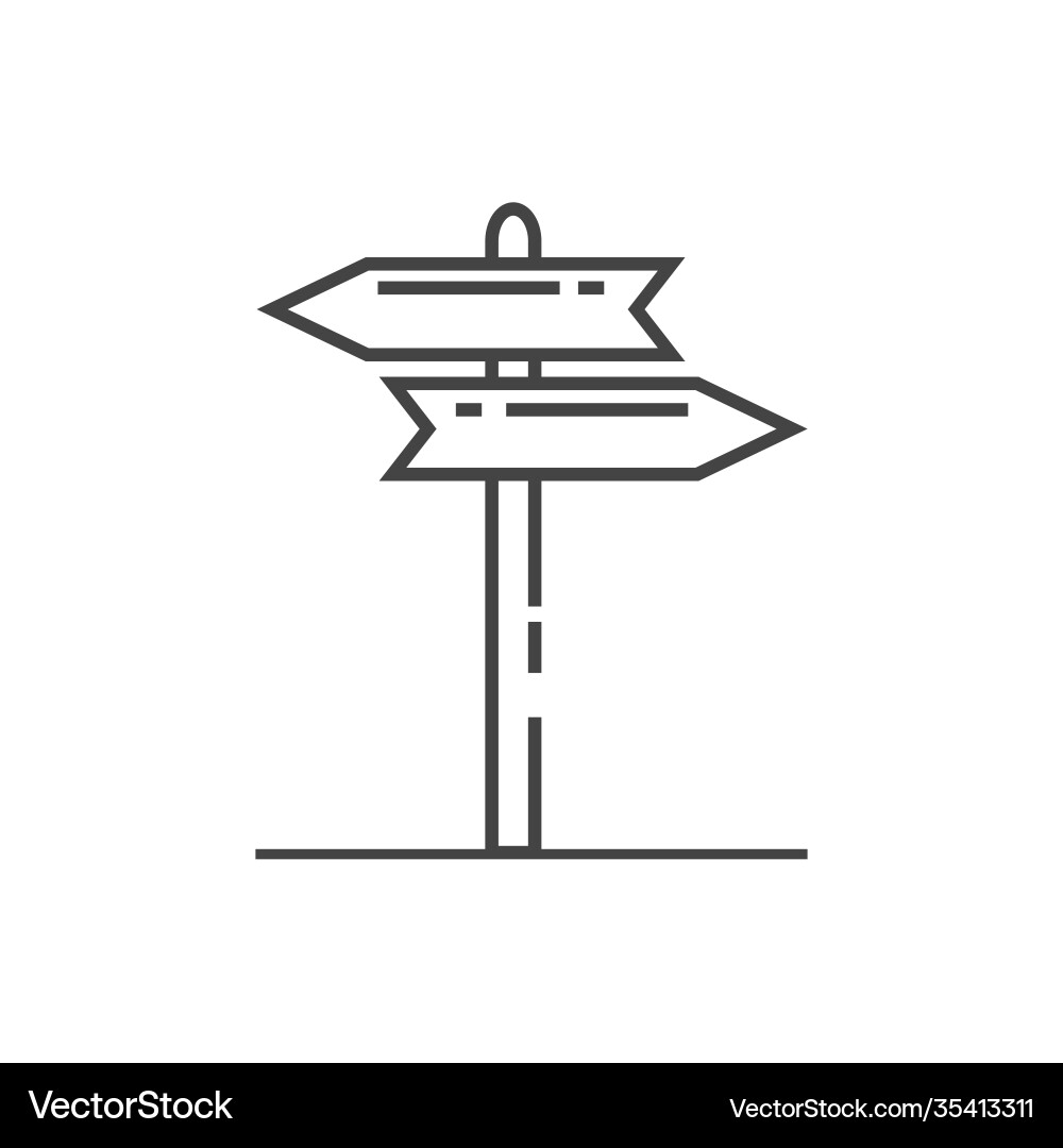 Pointer direction icon on white isolated Pointer direction icon on white isolated vector image