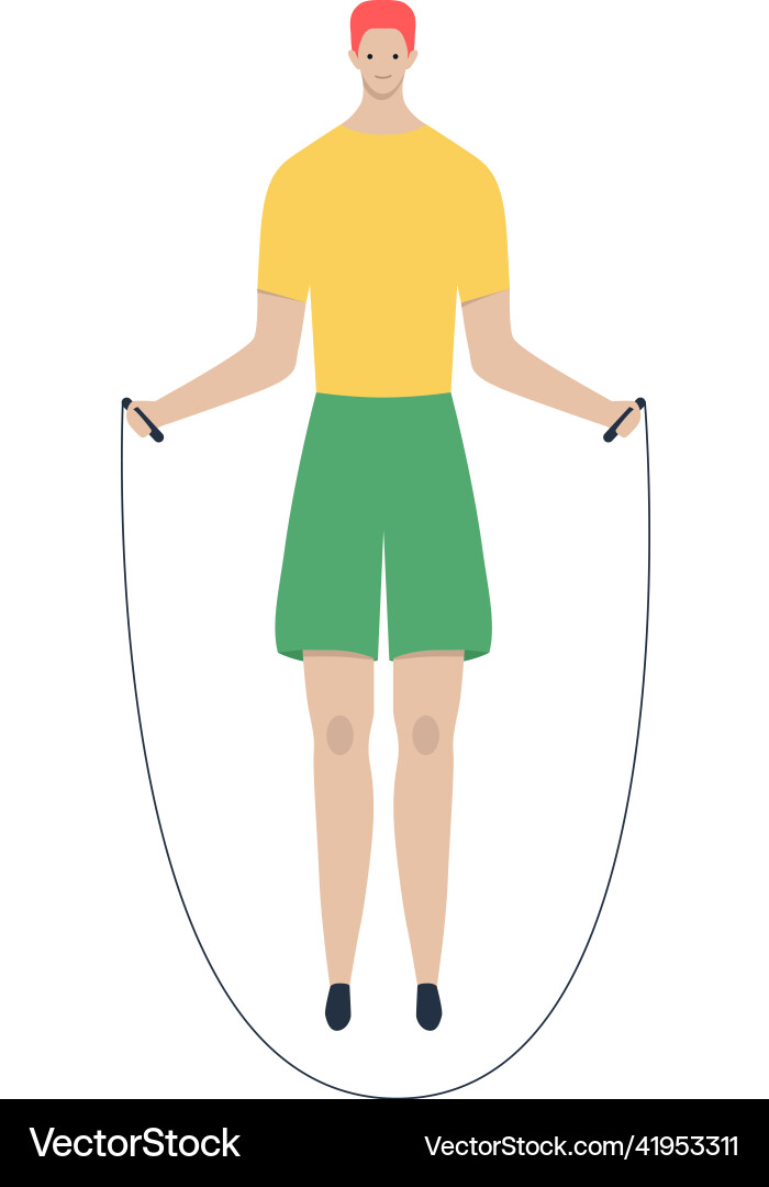 Skipping Seil springt Zusammensetzung Skipping Seil springt Zusammensetzung vektorbild
