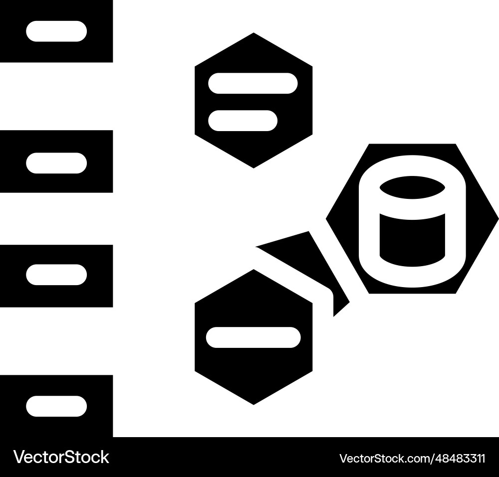Software architecture glyph icon Vector Image