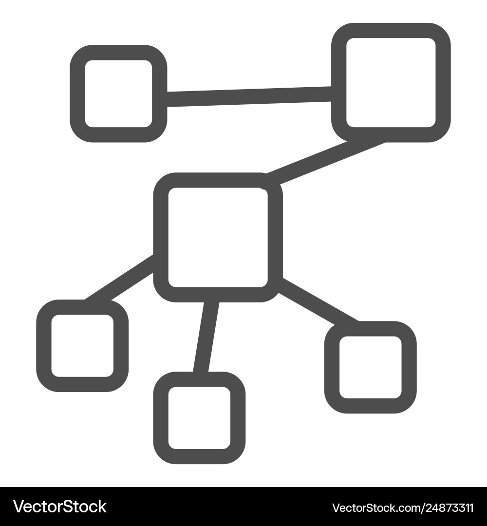 Structure line icon chart Structure line icon chart Vector Image