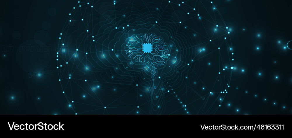Technology data background idea of global Technology data background idea of global vector image