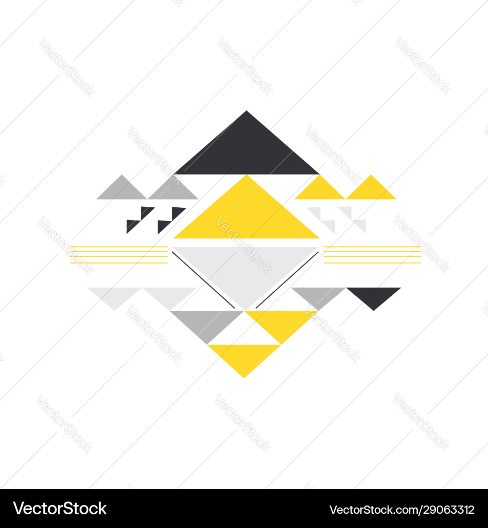 Abstract background triangle memphis style Vector Image