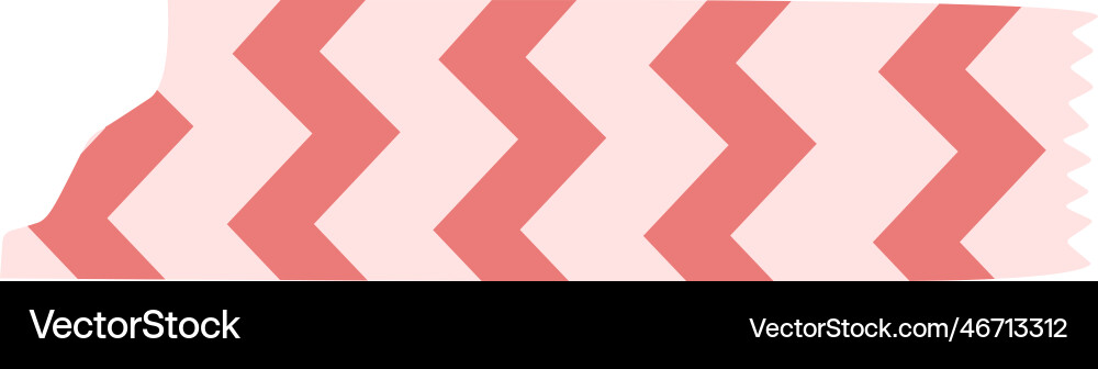 Adhesive tape with zigzag pattern Vector Image