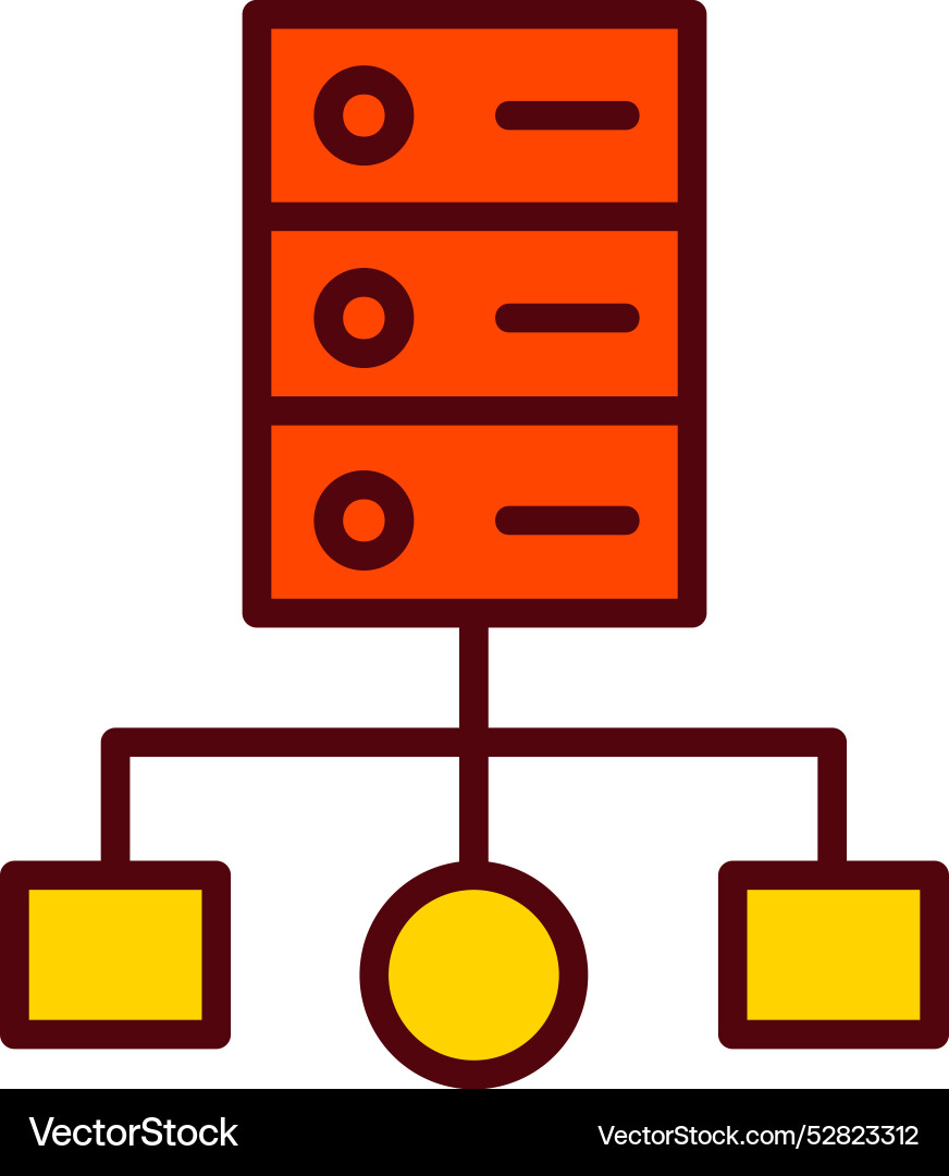 Cluster computing icon design Vector Image