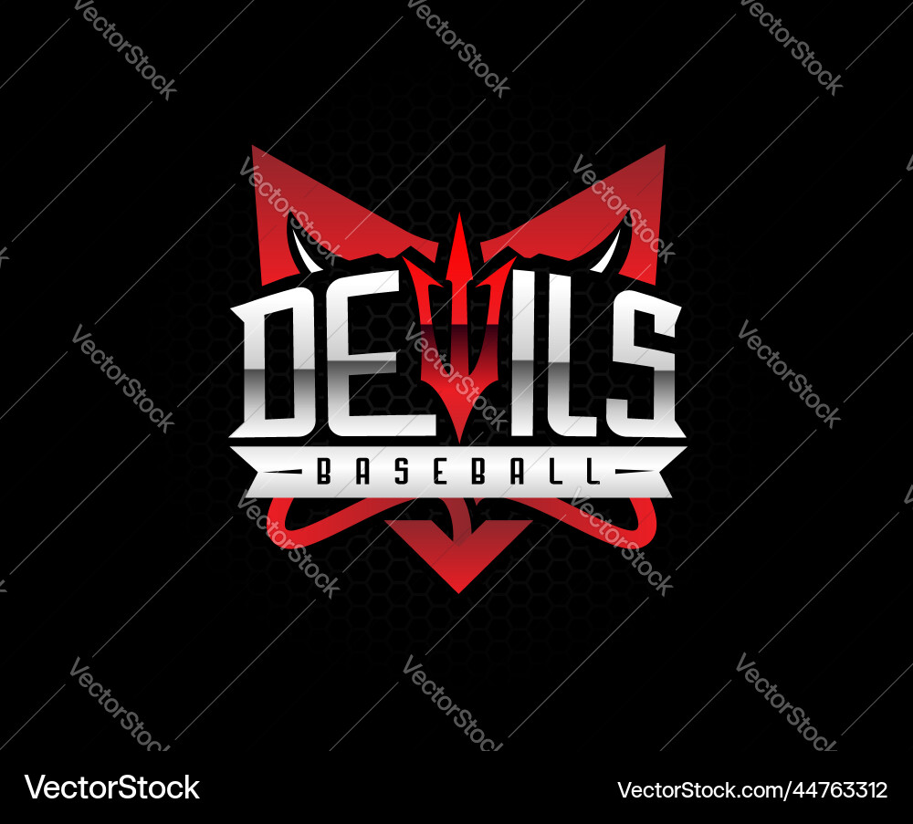 Devil Sport Logo Vorlage Vektorbild