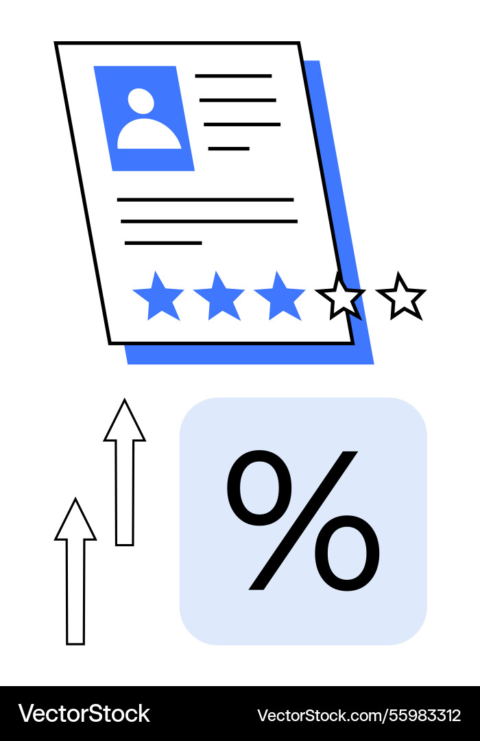 Employee rating and performance evaluation Employee rating and performance evaluation vector image