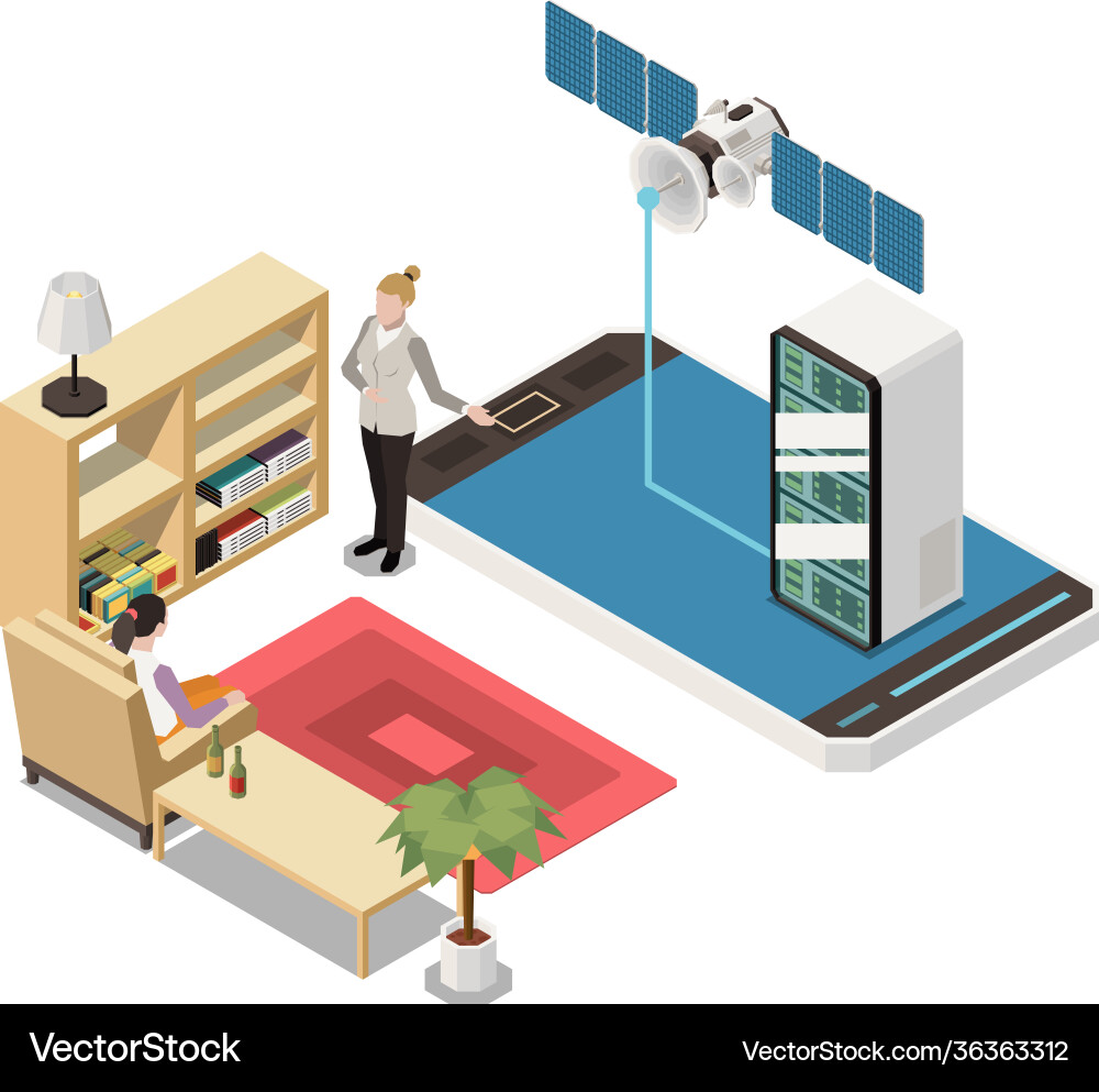 Home server link composition Home server link composition vector image