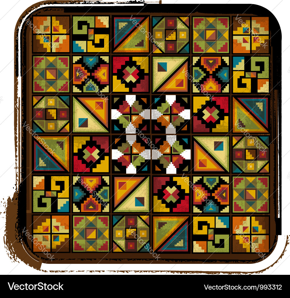 Inca Textiles Pattern vector image