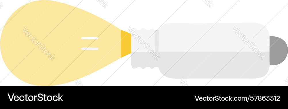 Modern lightbulb design with distinct base Vector Image