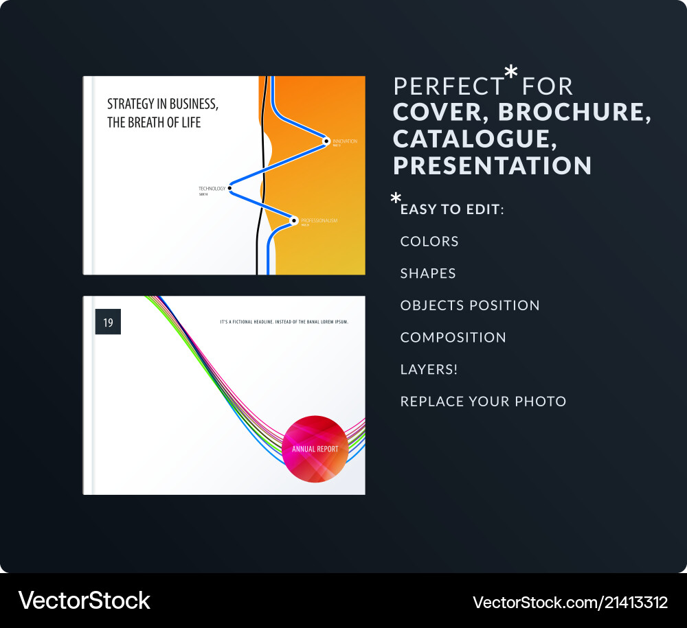 Soft design presentation template with colourful Soft design presentation template with colourful vector image