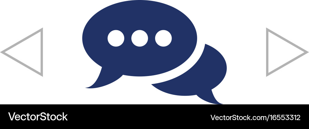 Speech bubbles dialog icon Vector Image