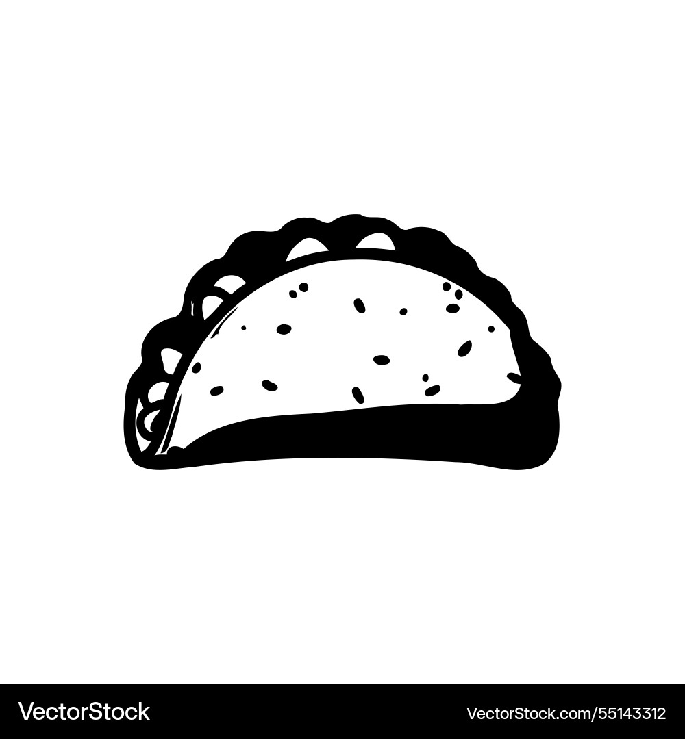 Taco single isolated image Vector Image