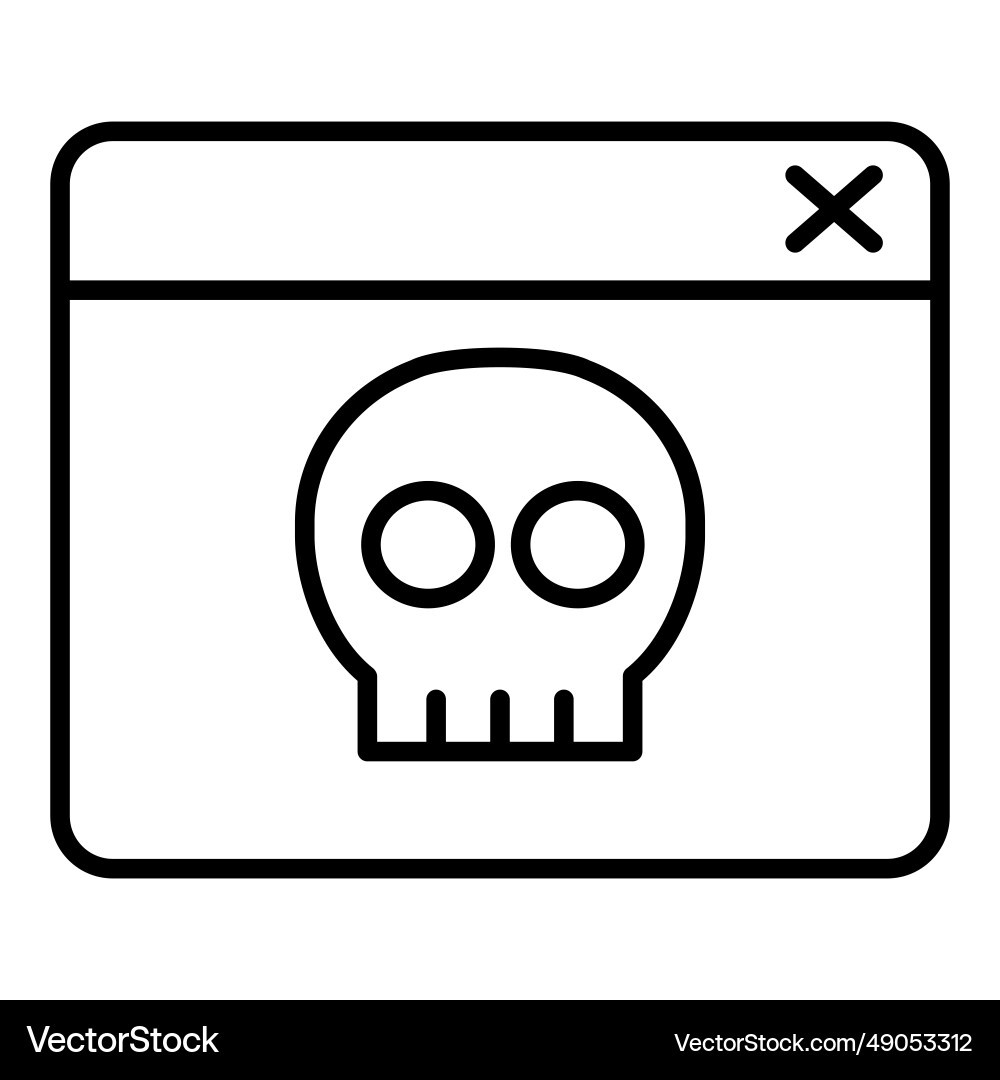 Website hacking icon Vector Image