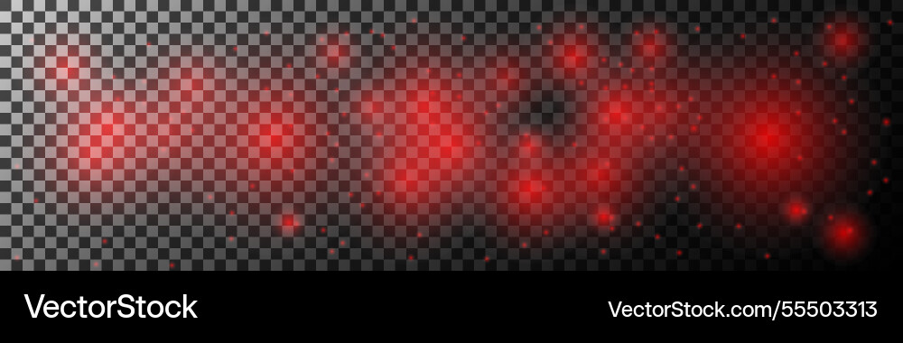 Abstract red light glow effect on transparent Abstract red light glow effect on transparent vector image