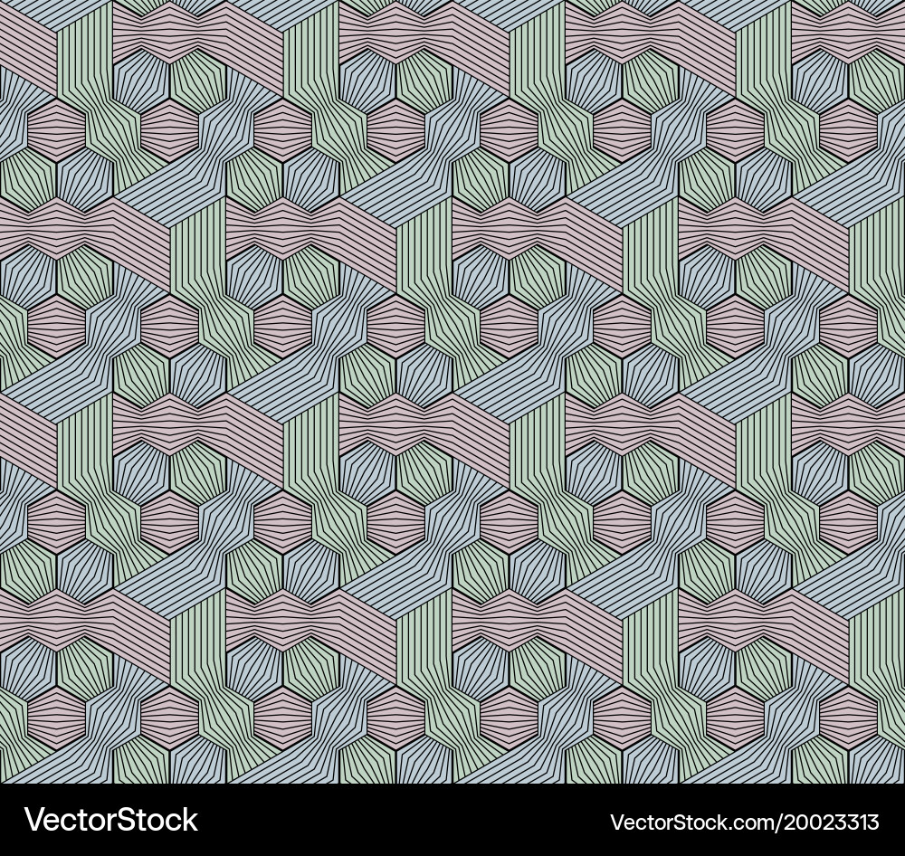 Abstract seamless surround pattern of cubes Vector Image