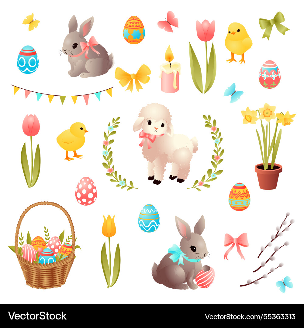 Charming Easter Celebration vector image