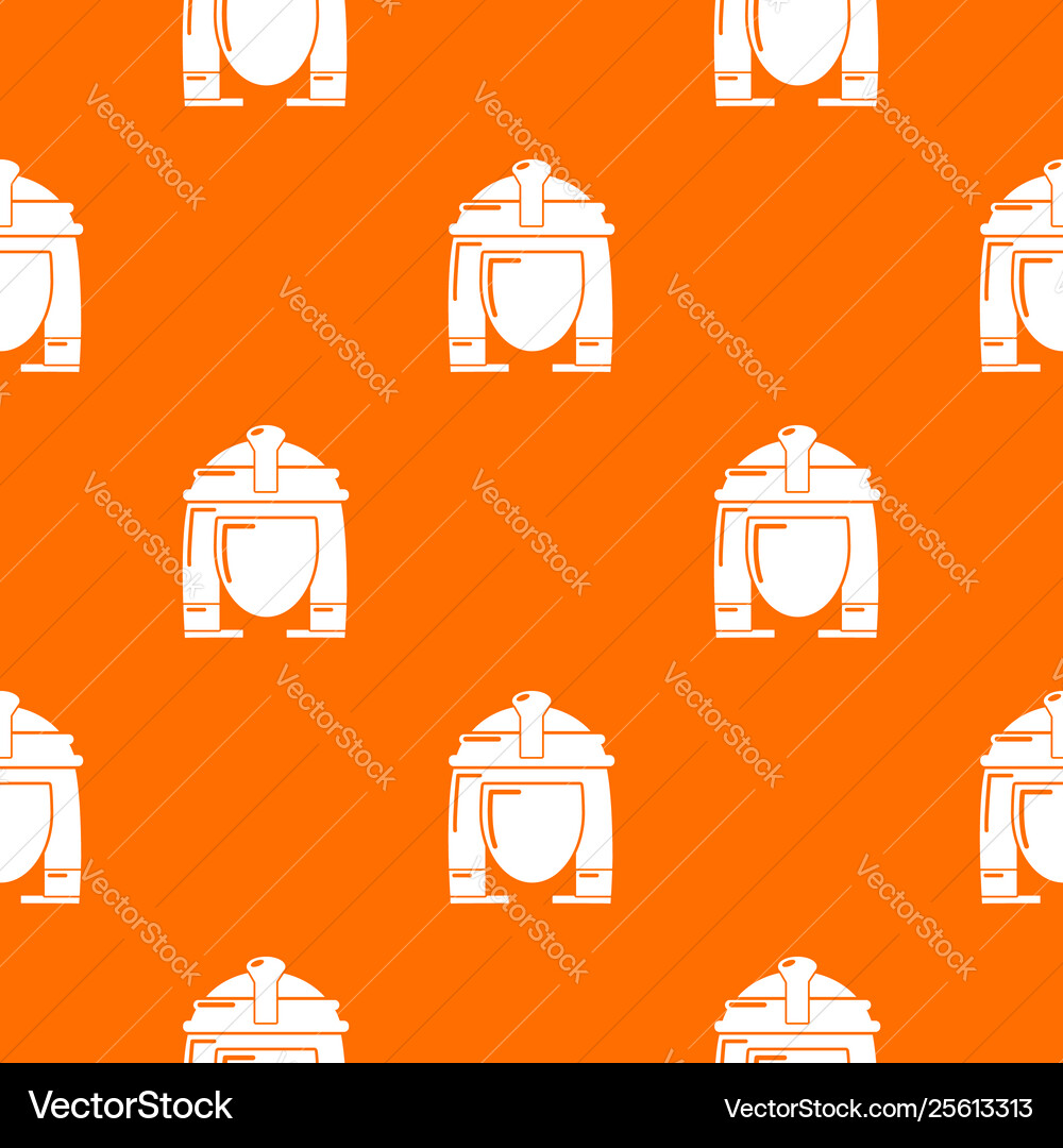 Cleopatra pattern orange Cleopatra pattern orange vector image