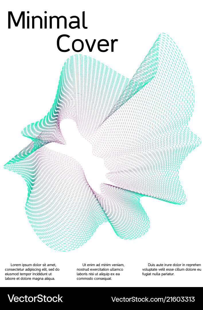 Cover design with abstract lines Cover design with abstract lines vector image