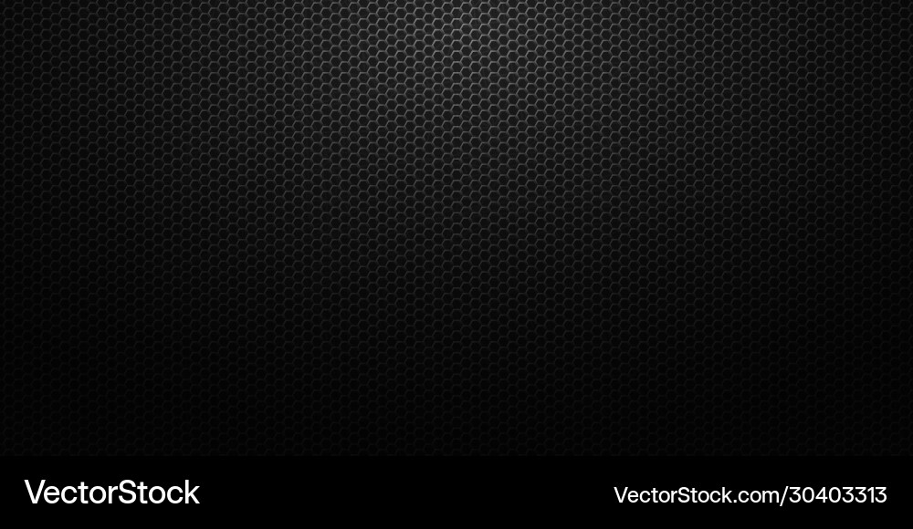 Dark abstract background with honeycomb hexagons vector image