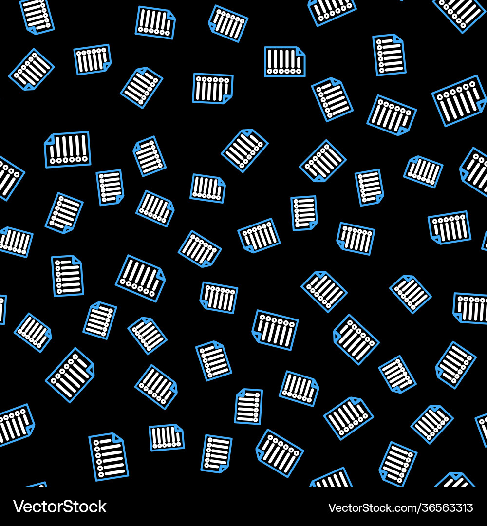 Line document icon isolated seamless pattern Line document icon isolated seamless pattern vector image
