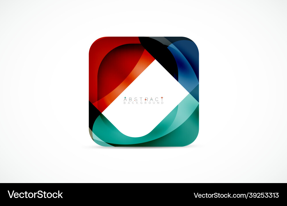 Minimal background abstract square shape Minimal background abstract square shape vector image