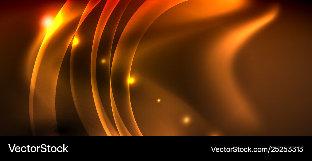 Neon color wave lines abstract background magic Neon color wave lines abstract background magic vector image