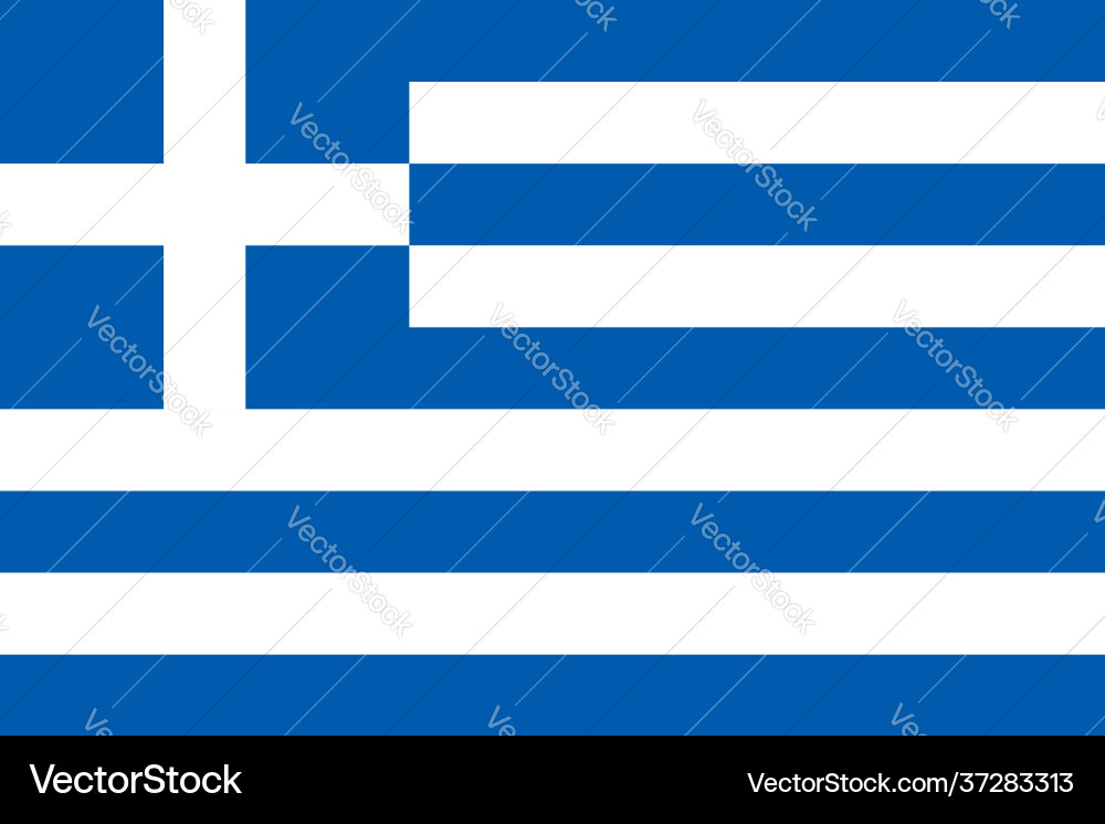 Official flag hellenic republic correct Official flag hellenic republic correct vector image