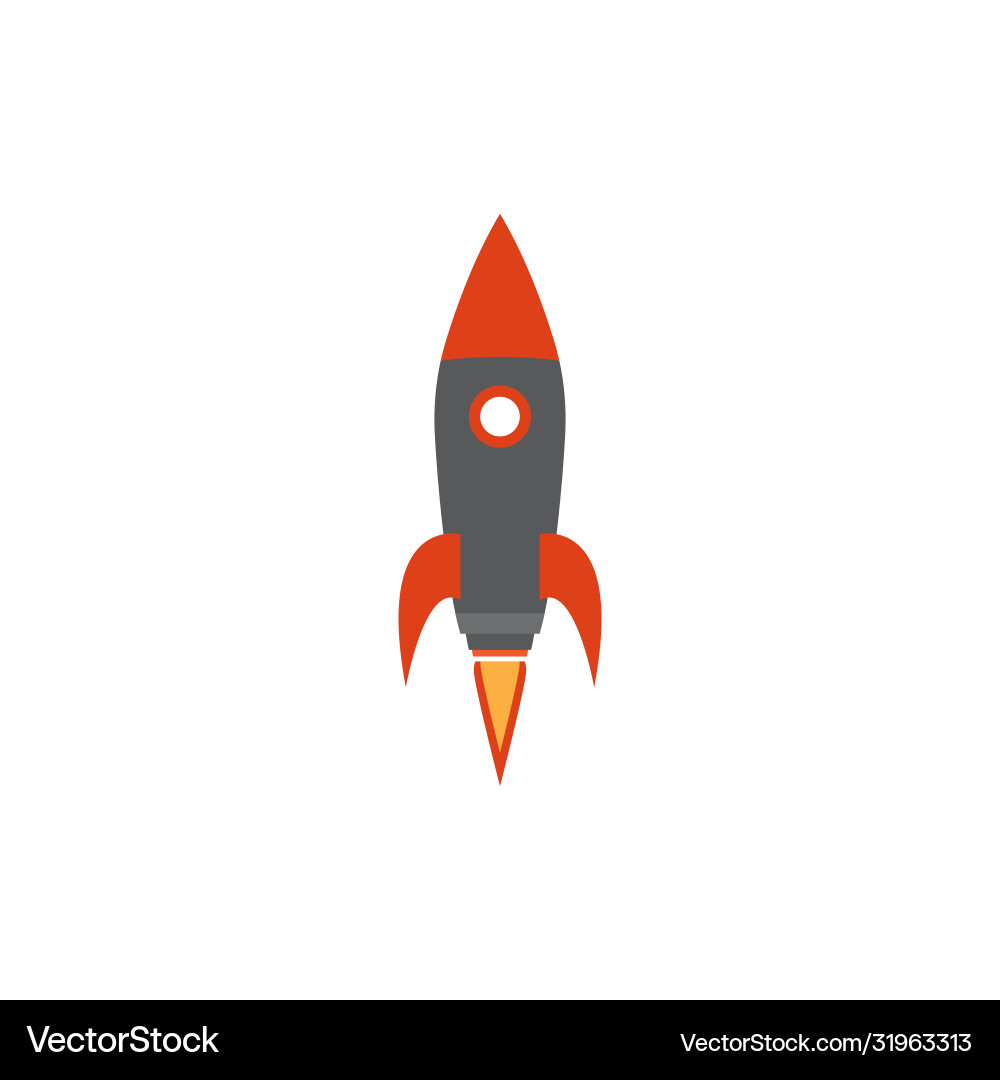 Rocket design template icon Rocket design template icon vector image
