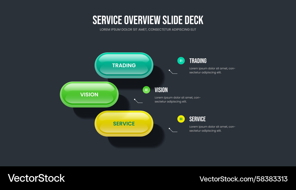 Sales Forecast & Performance Slides Vector Image