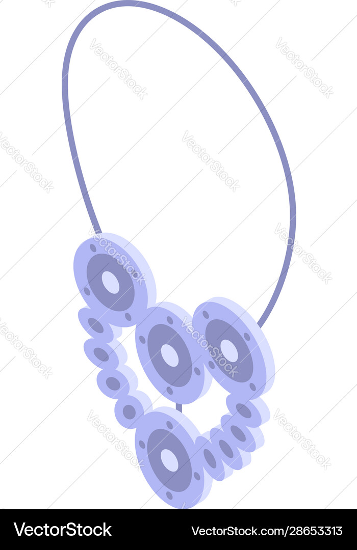 Schönheit Halskette Ikone isometrische Stil Schönheit Halskette Ikone isometrische Stil Vektorbild