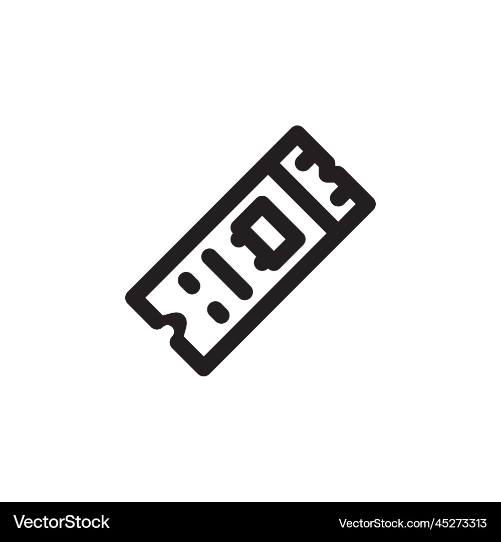 Ssd icon computer component outline style Ssd icon computer component outline style vector image