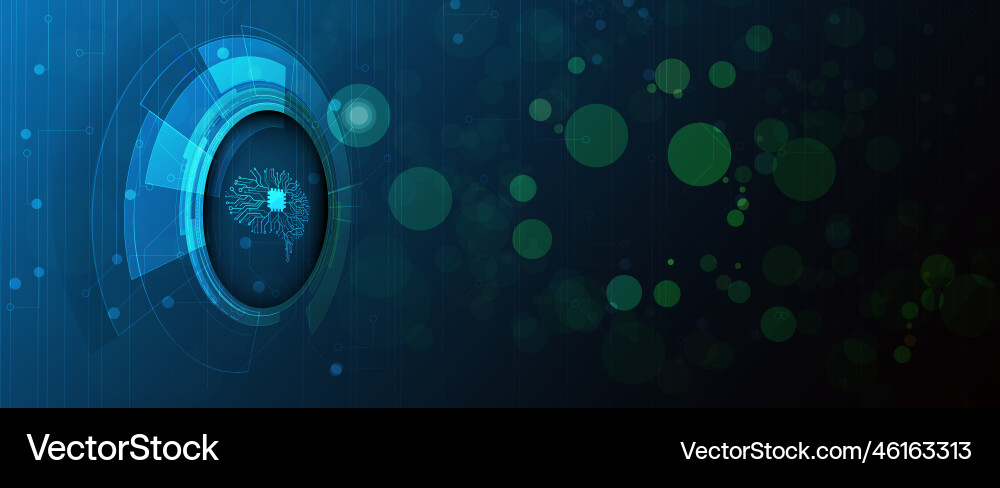 Technology data background idea of global Technology data background idea of global vector image