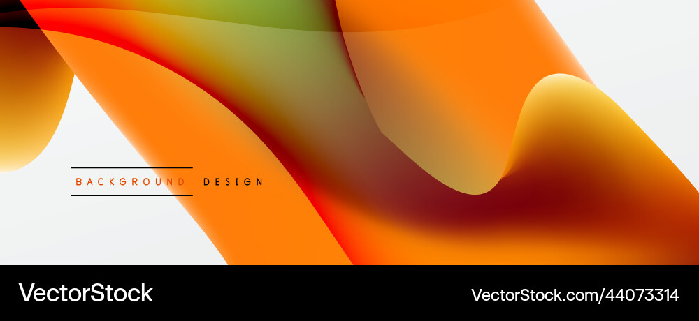 Abstract background fluid gradient color wave Vector Image