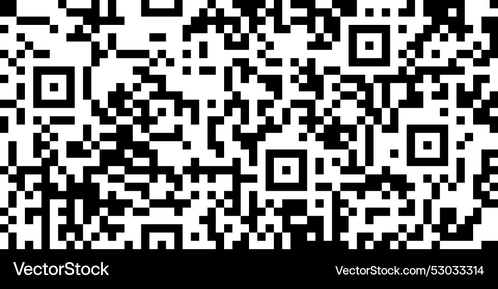 Black and white qr code seamless pattern Black and white qr code seamless pattern vector image