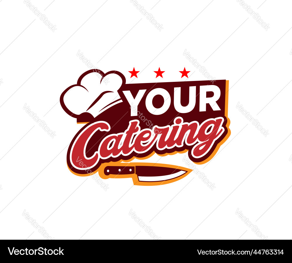 Catering & Restaurant Logo Concept Vector Image