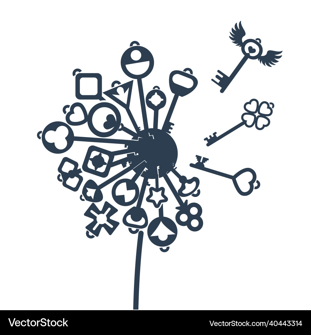 Concept of finding resource silhouette Vector Image