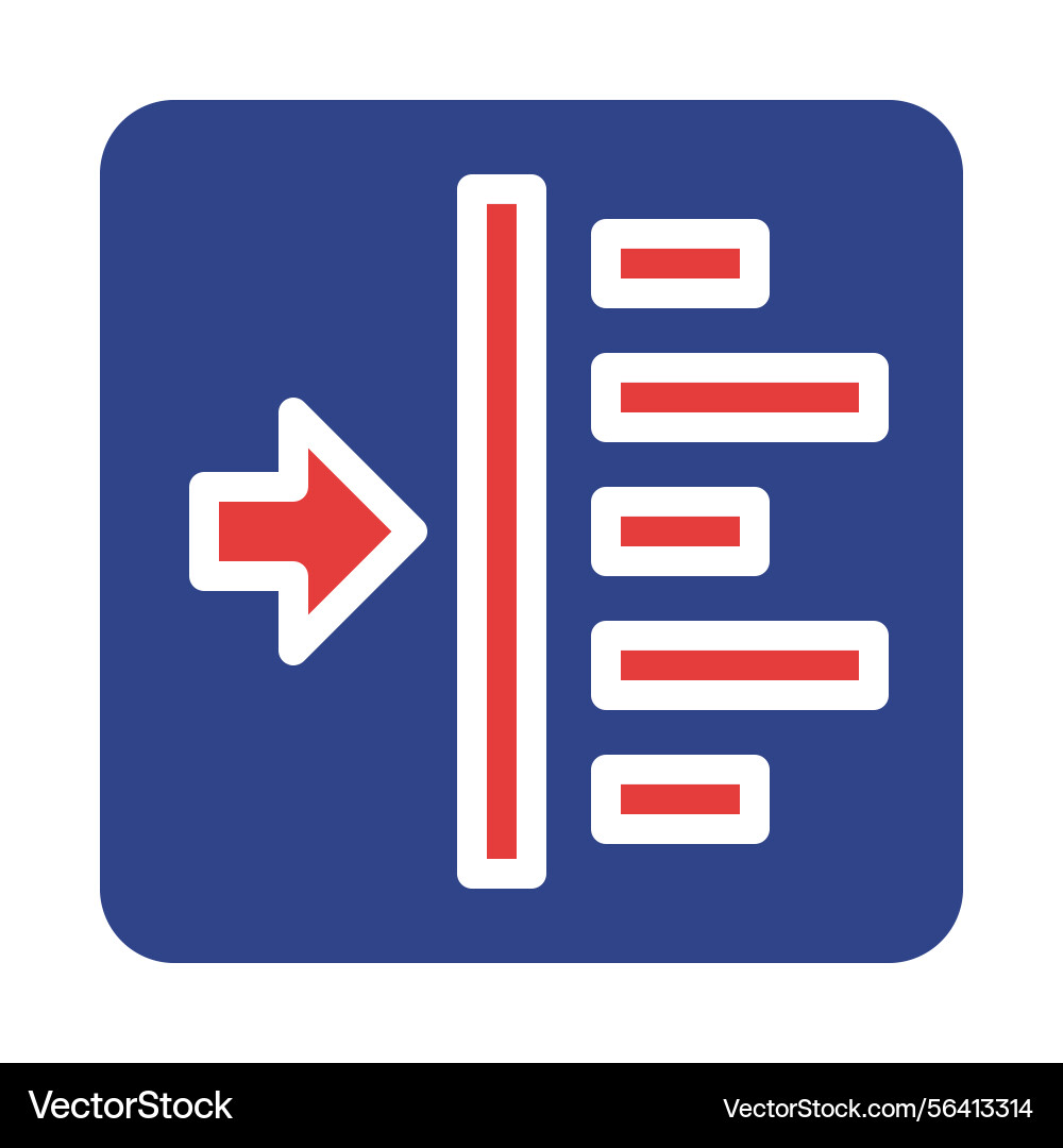 Data migration icon representing import process Data migration icon representing import process vector image