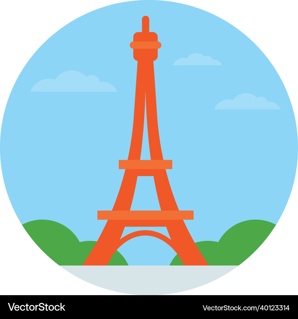 Eiffel tower Vector Image