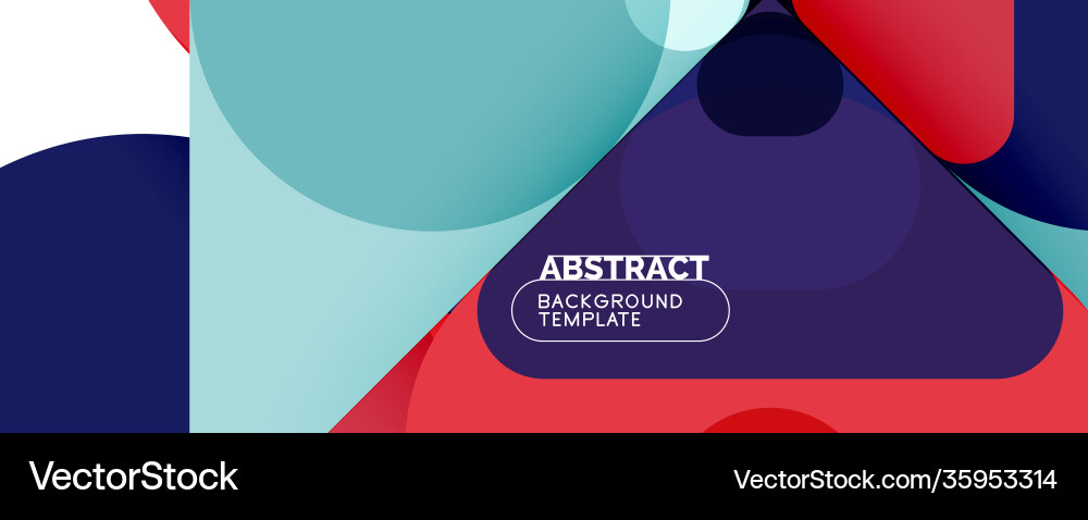 Flat geometric round shapes and dynamic lines Flat geometric round shapes and dynamic lines Vector Image